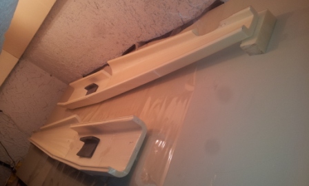 Collage flancs fuselage